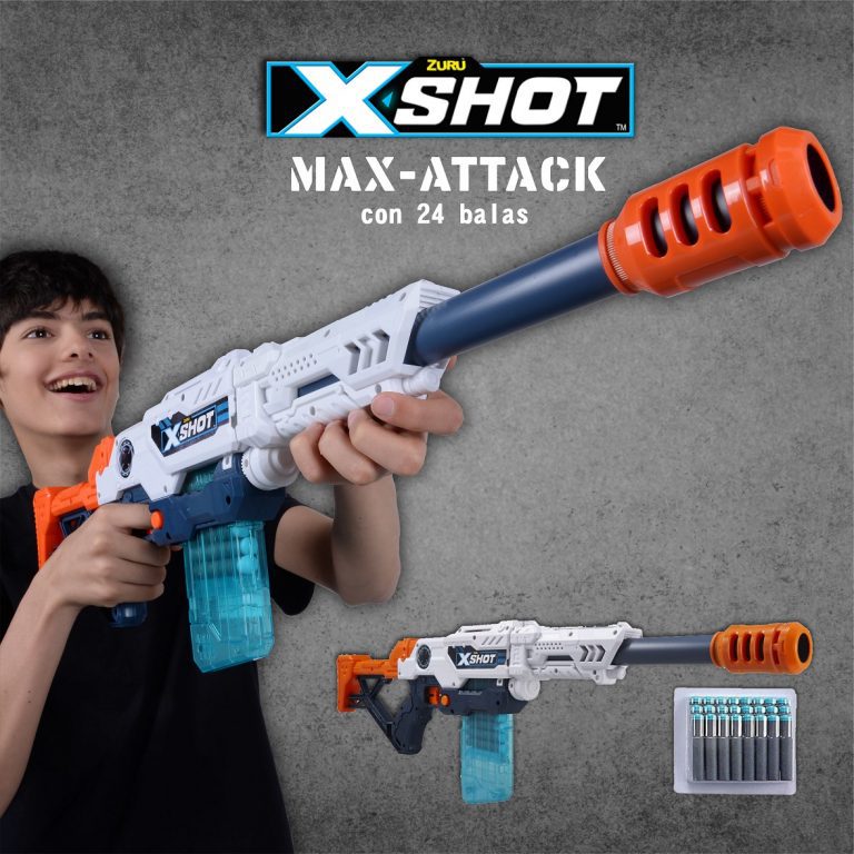 *X-SHOT MAX ATTACK C/ 24 BALAS* - Diviértete horas con el Zuru X-Shot ...