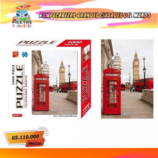 CABINA TELEFÓNICA PUZZLE 1000 PIEZAS