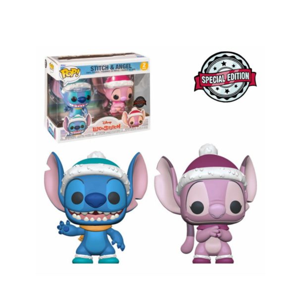 Funko Pop Stitch y Angel