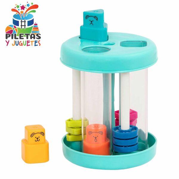 Battat Clasificador de formas - Juguete de clasificación colorido - 3 formas y sonidos - Juguete educativo y de desarrollo para niños pequeños - Clasificador de formas y sonido - 18 meses + - Imagen 5