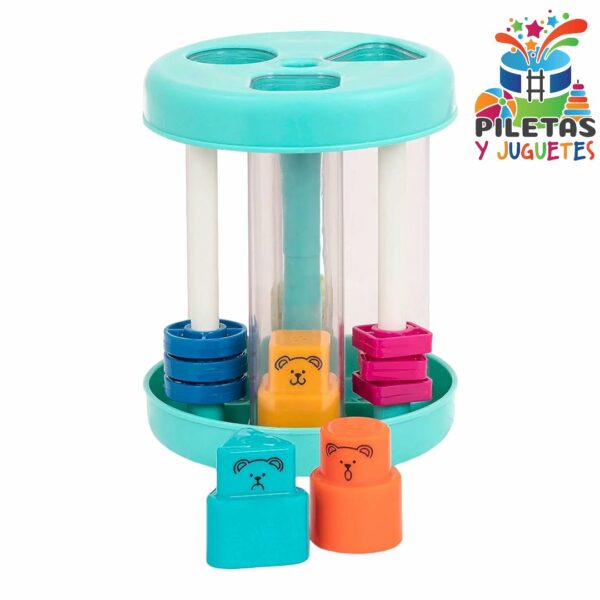 Battat Clasificador de formas - Juguete de clasificación colorido - 3 formas y sonidos - Juguete educativo y de desarrollo para niños pequeños - Clasificador de formas y sonido - 18 meses + - Imagen 3