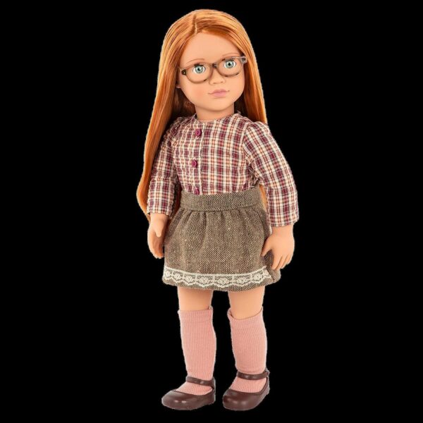 Our Generation Abril Muñeca de moda de 46 cm, Castaño rojizo, 18 pulgadas - Imagen 3