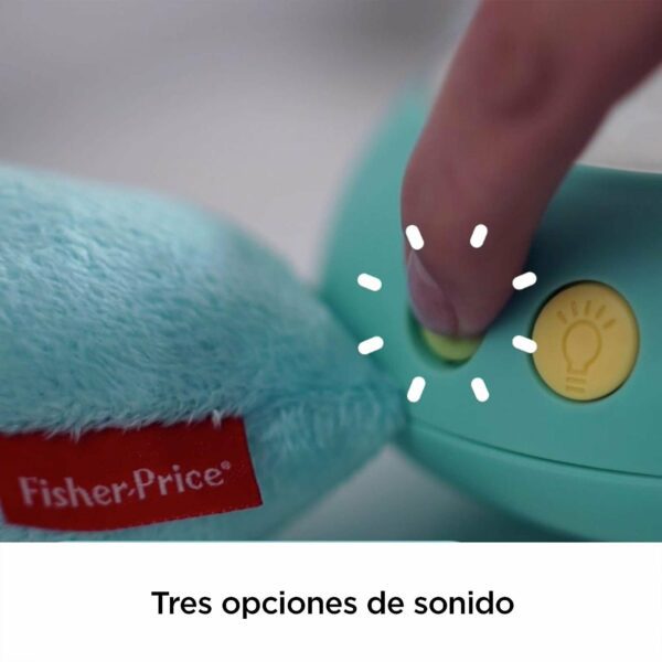 Hipopótamo Hora de Dormir Fisher-Price
0m+

Marca: Fisher Price
Edad Sugerida: 0m+
Incluye: 1 juguete interactivo
Este peluche de felpa con forma de hipopótamo descansa sobre un tocador o una mesita para ayudar a calmar a tu bebé, llenando la habitación con luces estelares y 3 minutos de relajantes canciones de cuna, sonidos de la naturaleza o ruido blanco
El bebé se quedará dormido en poco tiempo - Imagen 6