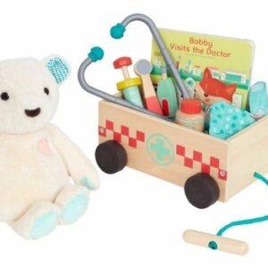 Juego Doctor Medico Veterinario Madera Con Peluche Battat