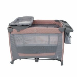 Cuna Corralito Premium Baby Toronto con Cambiador Rosa