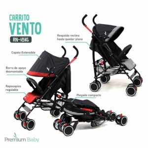 CARRITO PREMIUM BABY PARAGUITA VENTO
