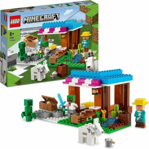 LEGO, 21184 Minecraft, La Pastelería, Set de Construcción Inspirado en Videojuego, Granja de Juguete y Aldea para Niños de Más de 8 Años, Multicolor