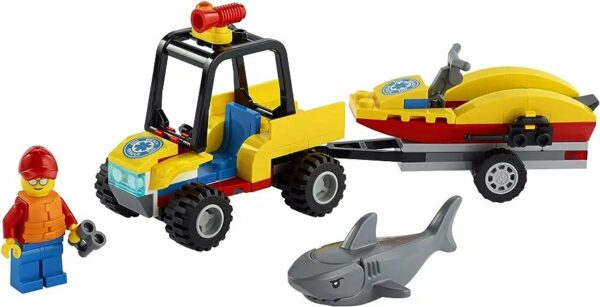 LEGO City Beach Rescue ATV 60286 Kit de construcción; divertido juguete genial para niños, nuevo 2021 (79 piezas) - Imagen 2