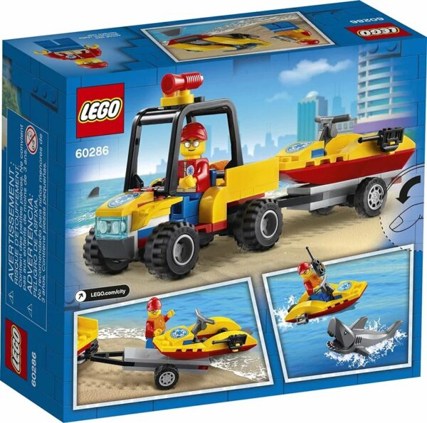 LEGO City Beach Rescue ATV 60286 Kit de construcción; divertido juguete genial para niños, nuevo 2021 (79 piezas) - Imagen 4
