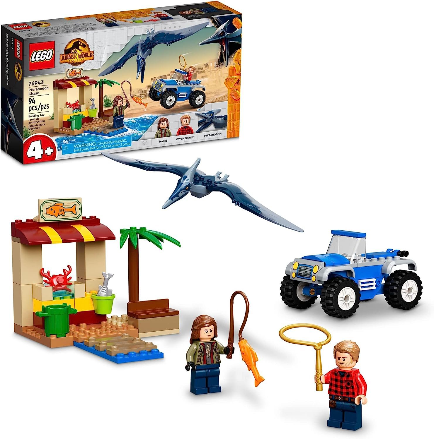 Set de Vehiculos con Figuras y Dinosaurios Lego Jurassic World