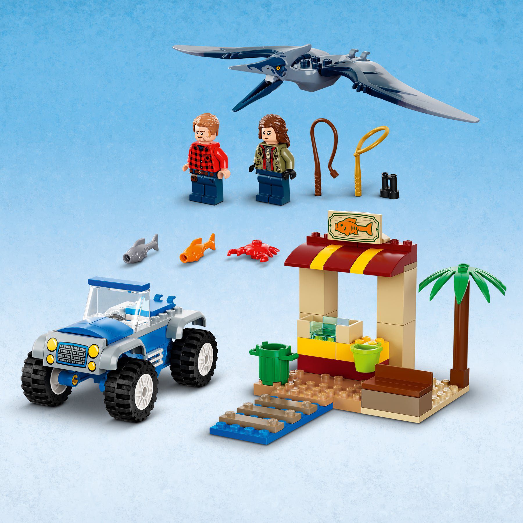 Set de Vehiculos con Figuras y Dinosaurios Lego Jurassic World