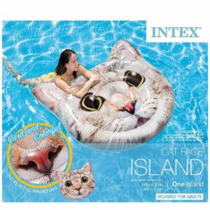 Cara Flotante de Gato Inflable Intex