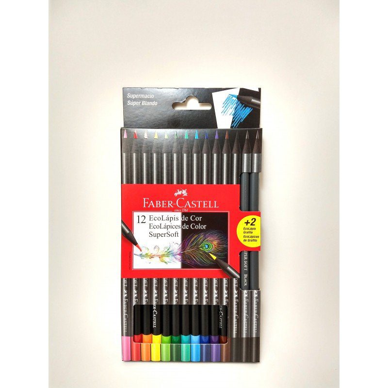 LAPICES FABER CASTELL SUPERSOFT X 12 LARGOS