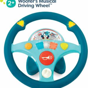 B. juguetes – Volante de juguete – Volante musical – Música, sonidos y luces – Volante para niños pequeños, niños – 2 años o más – Volante musical de woofer