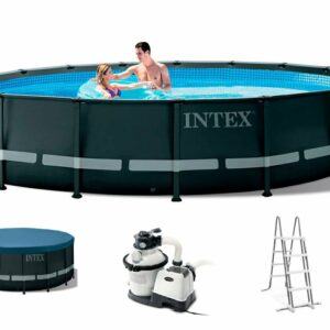 Piscina Intex 26326 Estructura 19156 Lts + Filtro Arena