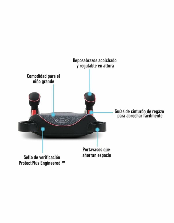 Asiento para auto sin respaldo Turbobooster Nia - Imagen 2