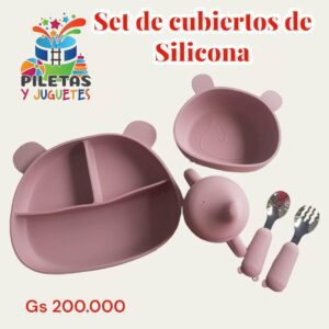 Set de Cubiertos de Silicona