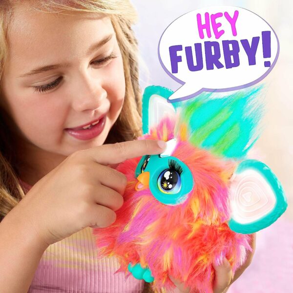 Furby Coral, 15 accesorios de moda, juguetes de peluche interactivos para niñas y niños de 6 años en adelante, animatronic activado por voz - Imagen 7