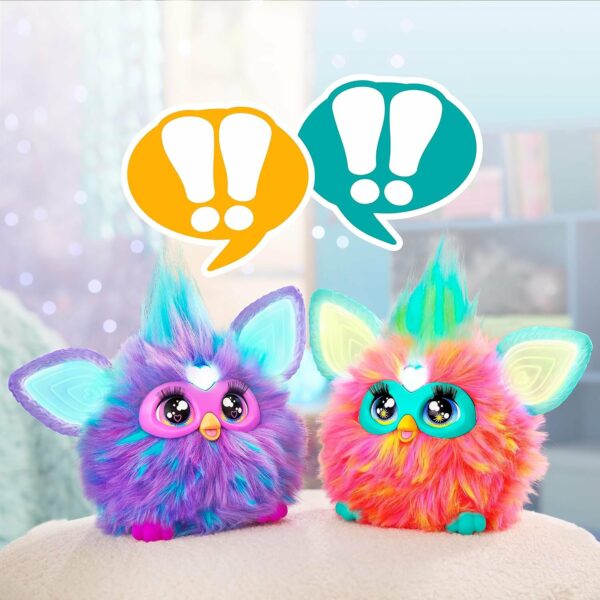 Furby Coral, 15 accesorios de moda, juguetes de peluche interactivos para niñas y niños de 6 años en adelante, animatronic activado por voz - Imagen 6