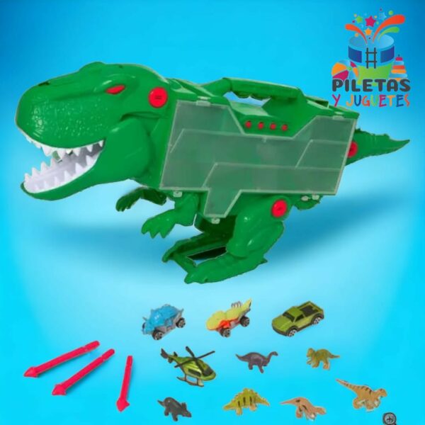 T-Rex Transportador con luces y sonidos y lanzador . - Imagen 2