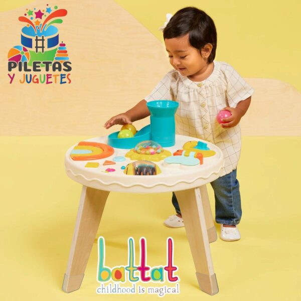 Mesa Musical Didactica Para Bebe Con Luces Sonidos Battat