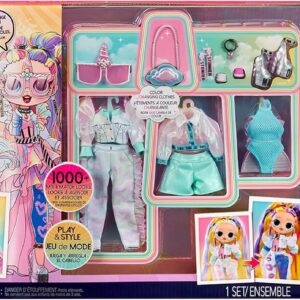 LOL Surprise OMG Sunshine Makeover Big Surprise Fashion Doll - STELLAR GURL - Incluye cambio de color UV en el sol, múltiples sorpresas y accesorios fabulosos - Gran regalo para niños a partir de 4 años