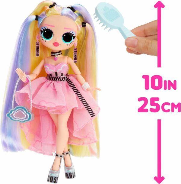LOL Surprise OMG Sunshine Makeover Big Surprise Fashion Doll - STELLAR GURL - Incluye cambio de color UV en el sol, múltiples sorpresas y accesorios fabulosos - Gran regalo para niños a partir de 4 años - Imagen 2
