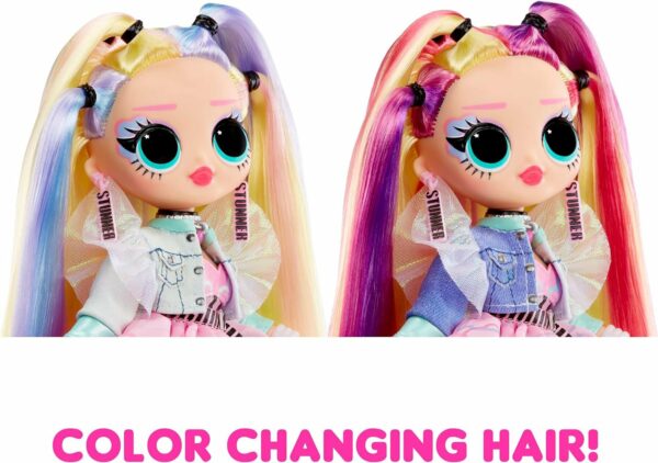 LOL Surprise OMG Sunshine Makeover Big Surprise Fashion Doll - STELLAR GURL - Incluye cambio de color UV en el sol, múltiples sorpresas y accesorios fabulosos - Gran regalo para niños a partir de 4 años - Imagen 5