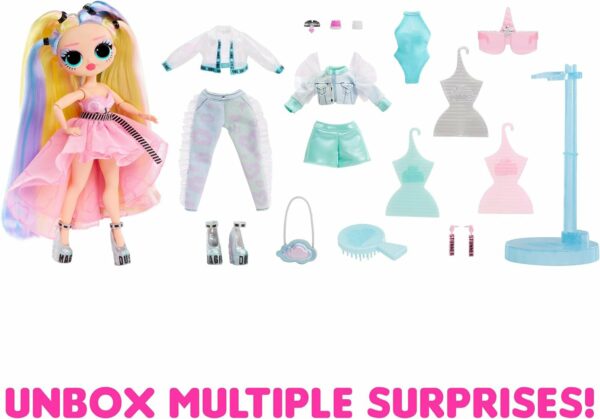LOL Surprise OMG Sunshine Makeover Big Surprise Fashion Doll - STELLAR GURL - Incluye cambio de color UV en el sol, múltiples sorpresas y accesorios fabulosos - Gran regalo para niños a partir de 4 años - Imagen 3