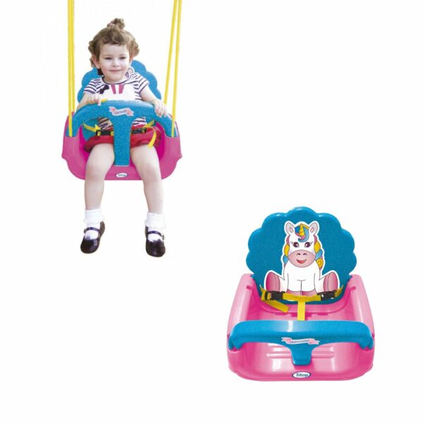 Hamaca Plastico Unicornio 3 En 1