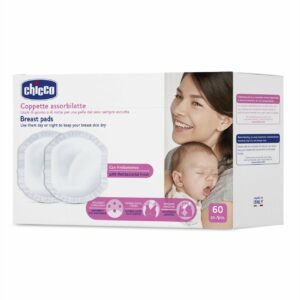 Chicco - Discos absorbentes de lactancia, evita irritaciones, grietas o mastitis, 60unidades