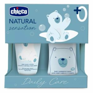 Chicco Natural Sensation 0m+ Color Blanco Chicco Set Natural Sensations Gel de baño y crema blanco - x 2