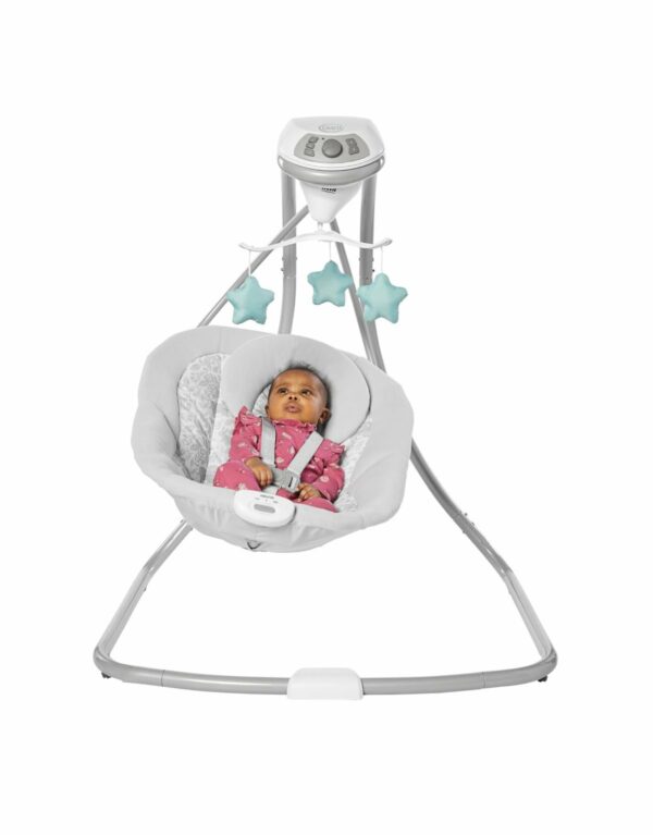 Hamaquita Simple Sway Ivy
Esta hamaquita tiene un balanceo suave de lado a lado que alivia y conforta al bebé y asimismo 2 velocidades de vibración que ayudan a relajarlo. Se puede enchufar para ahorrar en pilas. - Imagen 10