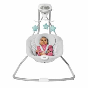 Hamaquita Simple Sway Ivy
Esta hamaquita tiene un balanceo suave de lado a lado que alivia y conforta al bebé y asimismo 2 velocidades de vibración que ayudan a relajarlo. Se puede enchufar para ahorrar en pilas.