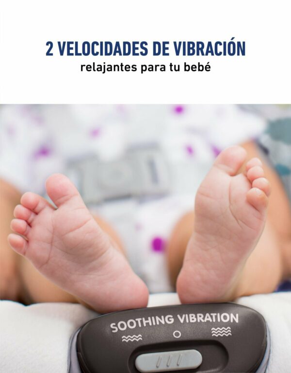 Hamaquita Simple Sway Ivy
Esta hamaquita tiene un balanceo suave de lado a lado que alivia y conforta al bebé y asimismo 2 velocidades de vibración que ayudan a relajarlo. Se puede enchufar para ahorrar en pilas. - Imagen 7