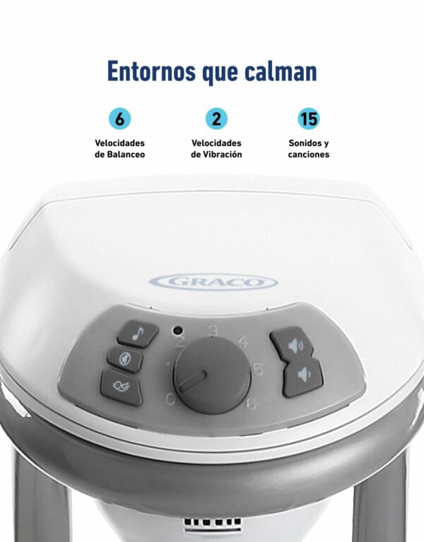 Hamaquita Simple Sway Ivy
Esta hamaquita tiene un balanceo suave de lado a lado que alivia y conforta al bebé y asimismo 2 velocidades de vibración que ayudan a relajarlo. Se puede enchufar para ahorrar en pilas. - Imagen 5