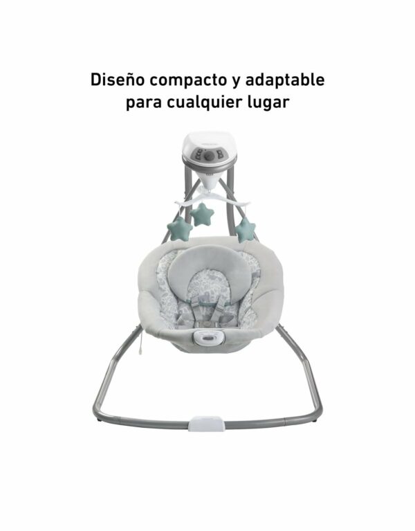 Hamaquita Simple Sway Ivy
Esta hamaquita tiene un balanceo suave de lado a lado que alivia y conforta al bebé y asimismo 2 velocidades de vibración que ayudan a relajarlo. Se puede enchufar para ahorrar en pilas. - Imagen 11