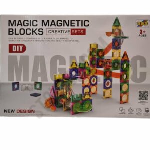 Constructor Magnético Grande BLOQUES MAGNÉTICOS MÁGICOS 126 piezas