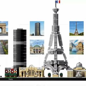 LEGO Architecture Paris 21044 Juego de juguetes de construcción para niños, niños y niñas de 12 años