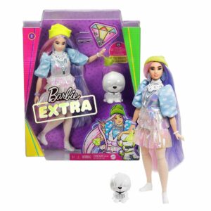 Barbie - Muñeca Extra - Pelo rosado y violeta