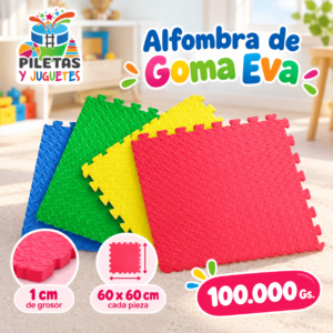 Alfombra Piso Goma Eva Niños Juego 60x60cm