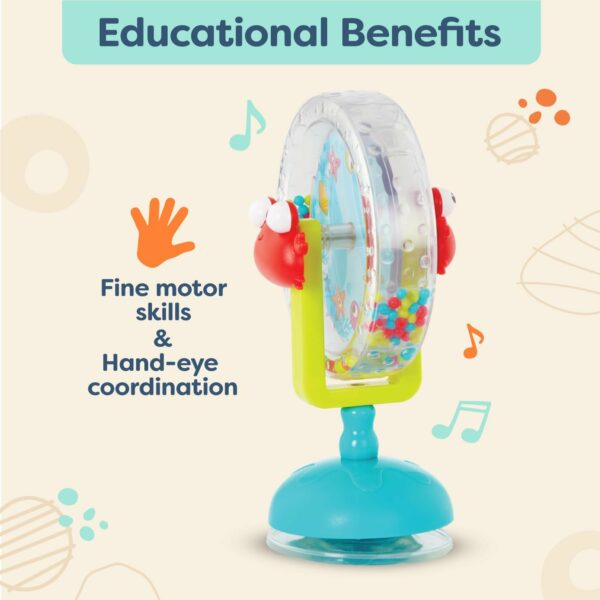 B. toys - Juguete de rueda de noria de mesa para bebés - Juguete musical con canciones y sonidos. - Imagen 3