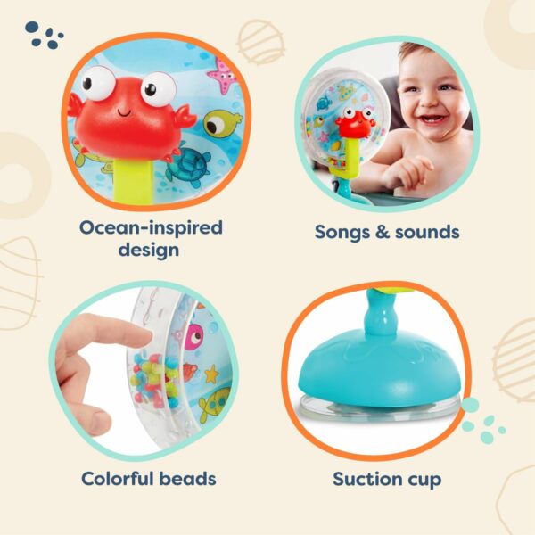 B. toys - Juguete de rueda de noria de mesa para bebés - Juguete musical con canciones y sonidos. - Imagen 6