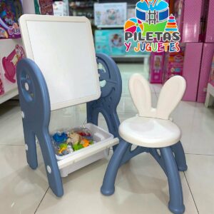 Mesa didáctica 2en1 para pintar en dibujar con bloques