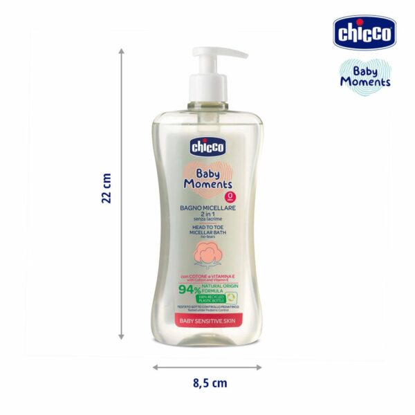 JABÓN LÍQUIDO MICELAR INFANTIL 500ML - CHICCO - Imagen 2