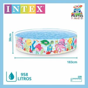 pileta intex 
no necesita armagen solo se arma con el agua 💧
958 litros