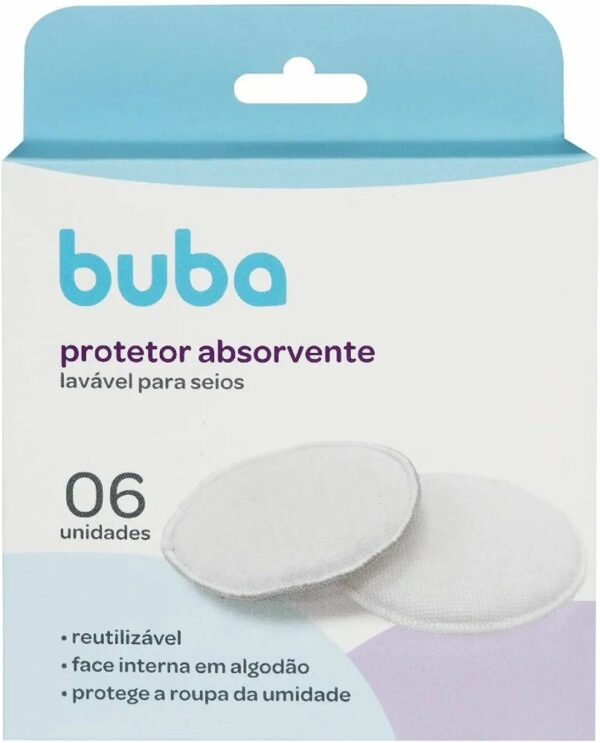 Protector de pecho absorbente lavable reutilizable buba