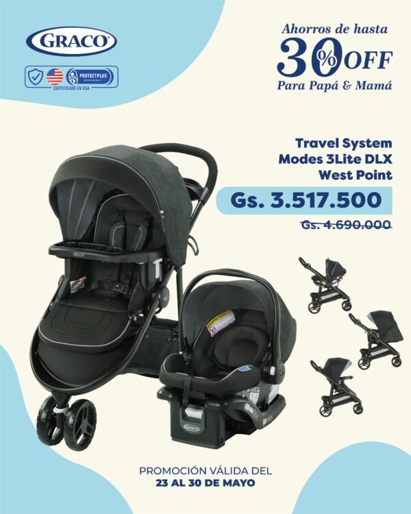 CARRITO CON BABY SEAT DE GRACO CON SUPER DESCUENTOS - Imagen 3