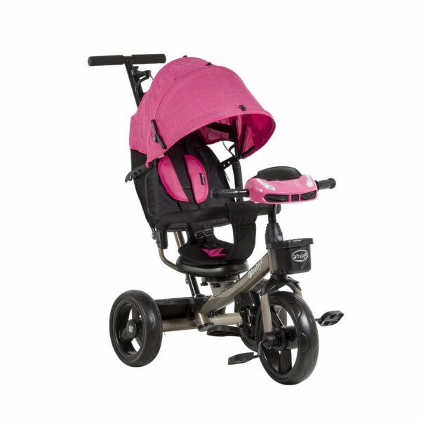 Triciclo paseador Ebaby con empujador y capota