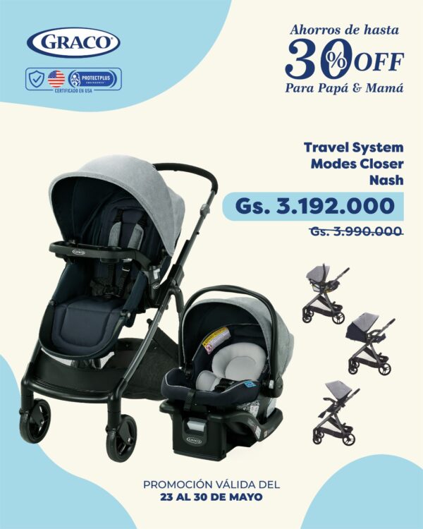 CARRITO CON BABY SEAT DE GRACO CON SUPER DESCUENTOS - Imagen 2